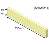 ECIR07018 Parkray Lower Rear Brick  |  Aspect 7 (Non Eco) WOOD